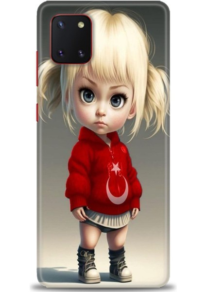 Samsung Galaxy Note 10 Lite Hd Baskılı Kılıf + Seramik Tam Kaplayan Ekran Koruyucu 243