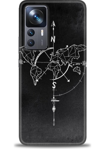 Xiaomi Mi 12T Pro Kılıf Hd Baskılı Kılıf + Seramik Tam Kaplayan Ekran Koruyucu 87