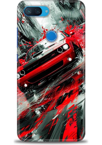 Xiaomi Mi 8 Lite Kılıf Hd Baskılı Kılıf + Seramik Tam Kaplayan Ekran Koruyucu 106