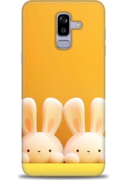 Samsung Galaxy J8 Hd Baskılı Kılıf + Seramik Tam Kaplayan Ekran Koruyucu 78