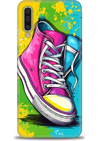 Samsung Galaxy A30S Hd Baskılı Kılıf + Seramik Tam Kaplayan Ekran Koruyucu 441
