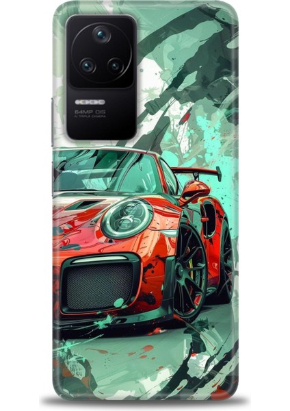 Xiaomi Poco F4 Kılıf Hd Baskılı Kılıf + Seramik Tam Kaplayan Ekran Koruyucu 109