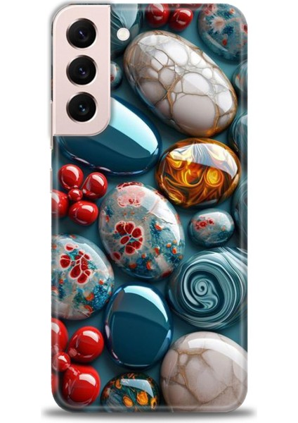 Samsung Galaxy S22 Plus Hd Baskılı Kılıf + Seramik Tam Kaplayan Ekran Koruyucu 349
