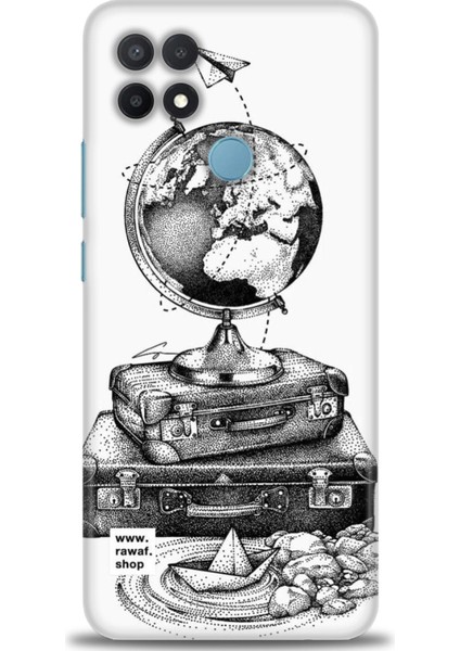 Oppo A15 Kılıf Hd Baskılı Kılıf + Seramik Tam Kaplayan Ekran Koruyucu 83