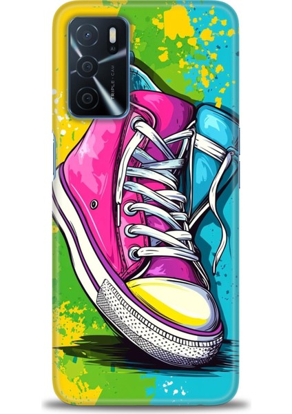 Oppo A16 Kılıf Hd Baskılı Kılıf + Seramik Tam Kaplayan Ekran Koruyucu 441