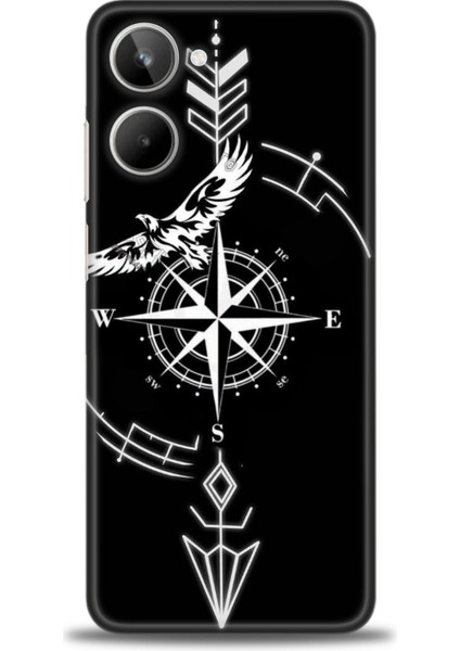 Realme 10 4g Kılıf Hd Baskılı Kılıf + Seramik Tam Kaplayan Ekran Koruyucu 90