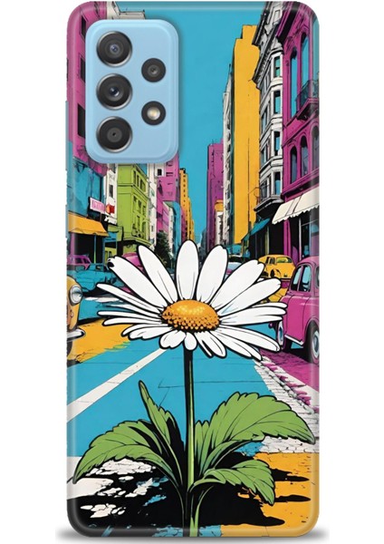 Samsung Galaxy A52S 5g Hd Baskılı Kılıf + Seramik Tam Kaplayan Ekran Koruyucu 443