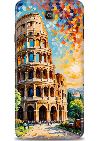 Samsung Galaxy J7 Prime Hd Baskılı Kılıf + Seramik Tam Kaplayan Ekran Koruyucu 262