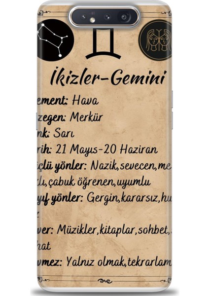 Samsung Galaxy A80 Hd Baskılı Kılıf + Seramik Tam Kaplayan Ekran Koruyucu 471