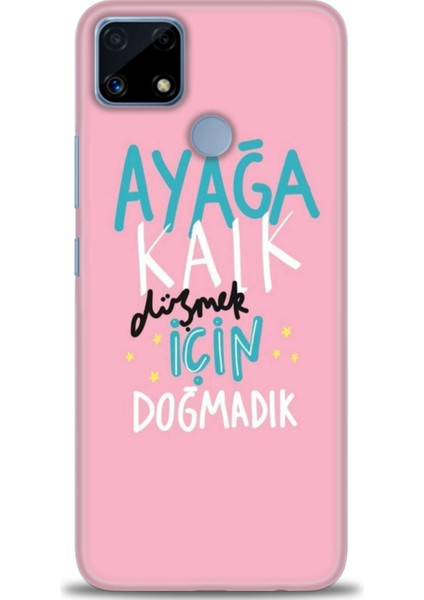 Realme C25S Kılıf Hd Baskılı Kılıf + Seramik Tam Kaplayan Ekran Koruyucu 161
