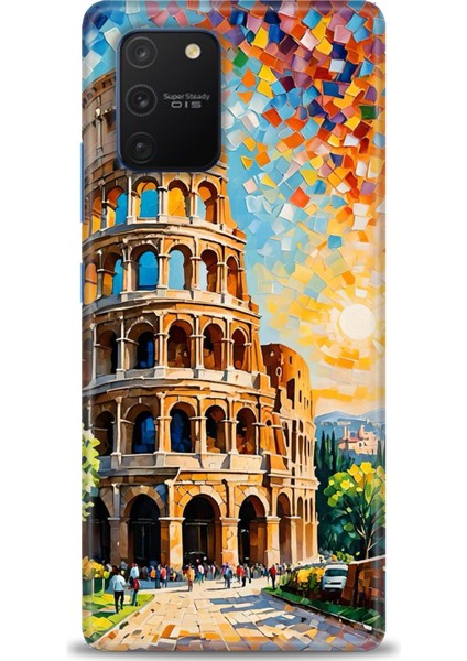 Samsung Galaxy A91 Hd Baskılı Kılıf + Seramik Tam Kaplayan Ekran Koruyucu 262