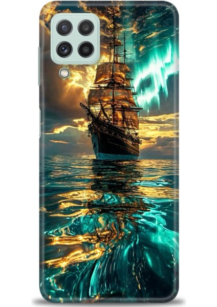 Samsung Galaxy M22 Hd Baskılı Kılıf + Seramik Tam Kaplayan Ekran Koruyucu 237