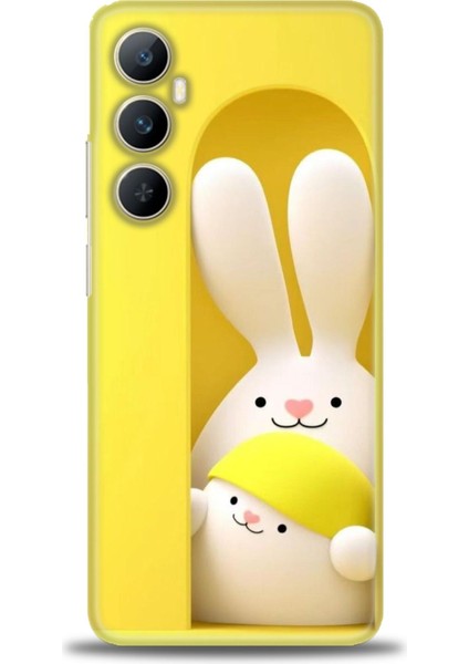 Realme C65 4g Kılıf Hd Baskılı Kılıf + Seramik Tam Kaplayan Ekran Koruyucu 72