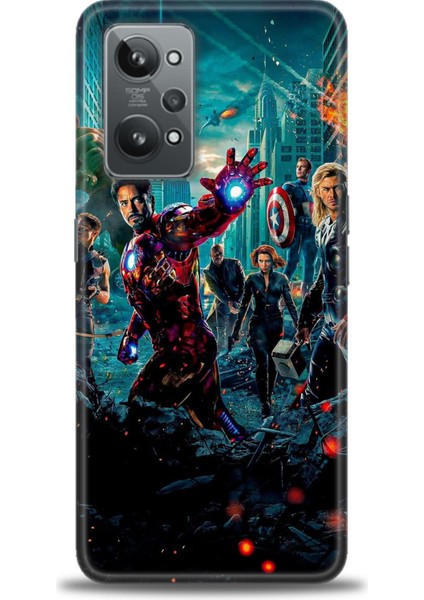 Realme Gt2 Kılıf Hd Baskılı Kılıf + Seramik Tam Kaplayan Ekran Koruyucu 100