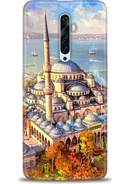 Oppo Reno 2z Kılıf Hd Baskılı Kılıf + Seramik Tam Kaplayan Ekran Koruyucu 226