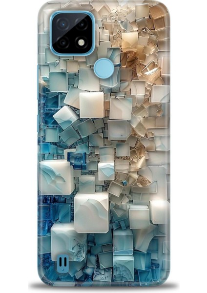 Realme C21 Kılıf Hd Baskılı Kılıf + Seramik Tam Kaplayan Ekran Koruyucu 326