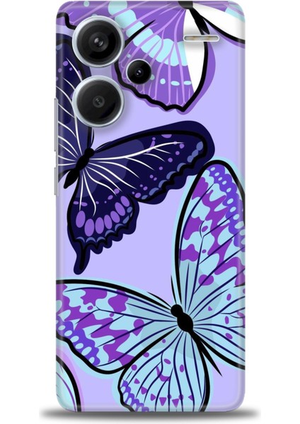 Xiaomi Redmi Note 13 Pro Plus Hd Baskılı Kılıf + Seramik Tam Kaplayan Ekran Koruyucu 295