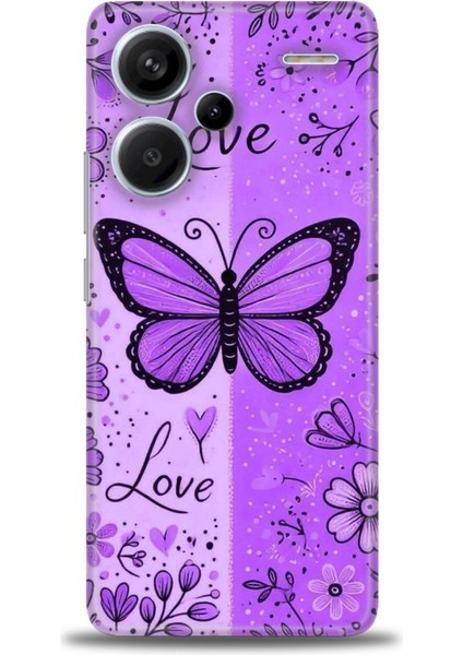 Xiaomi Redmi Note 13 Pro Plus Hd Baskılı Kılıf + Seramik Tam Kaplayan Ekran Koruyucu 298