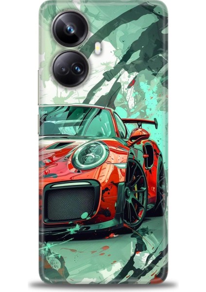 Realme 10 Pro Plus Kılıf Hd Baskılı Kılıf + Seramik Tam Kaplayan Ekran Koruyucu 109