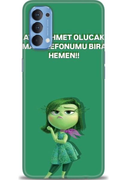 Oppo Reno 4 Kılıf Hd Baskılı Kılıf + Seramik Tam Kaplayan Ekran Koruyucu 154