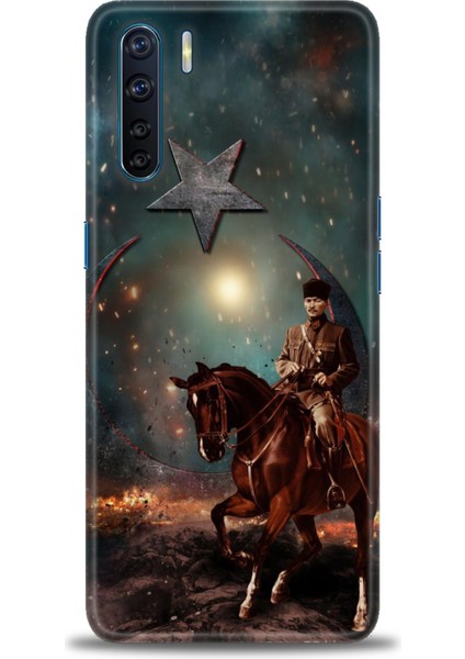 Oppo A91 Kılıf Hd Baskılı Kılıf + Seramik Tam Kaplayan Ekran Koruyucu 25