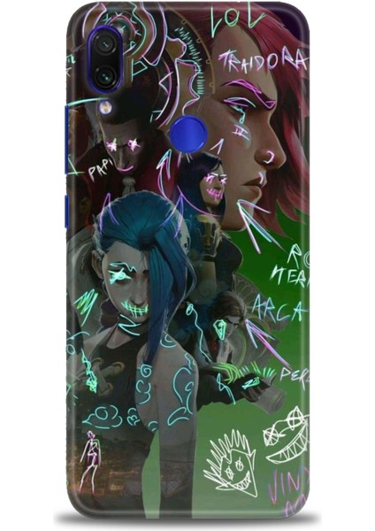 Xiaomi Redmi Note 7 Hd Baskılı Kılıf + Seramik Tam Kaplayan Ekran Koruyucu 272