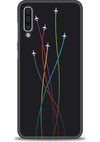 Samsung Galaxy A50 Hd Baskılı Kılıf + Seramik Tam Kaplayan Ekran Koruyucu 385