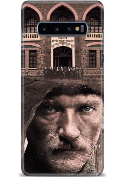 Samsung Galaxy S10 Plus Hd Baskılı Kılıf + Seramik Tam Kaplayan Ekran Koruyucu 30