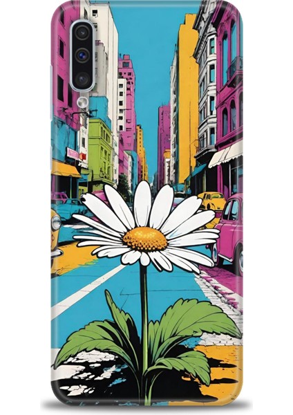 Samsung Galaxy A30S Hd Baskılı Kılıf + Seramik Tam Kaplayan Ekran Koruyucu 443