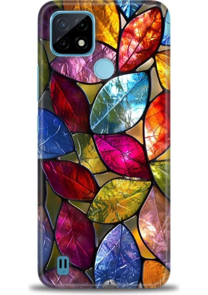Realme C21 Kılıf Hd Baskılı Kılıf + Seramik Tam Kaplayan Ekran Koruyucu 339
