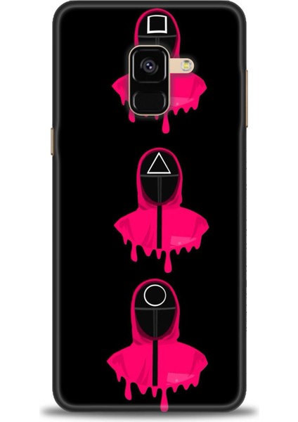 Samsung Galaxy A8 2018 Hd Baskılı Kılıf + Seramik Tam Kaplayan Ekran Koruyucu 284