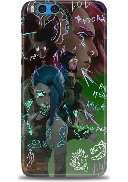 Xiaomi Mi Note 3 Kılıf Hd Baskılı Kılıf + Seramik Tam Kaplayan Ekran Koruyucu 272