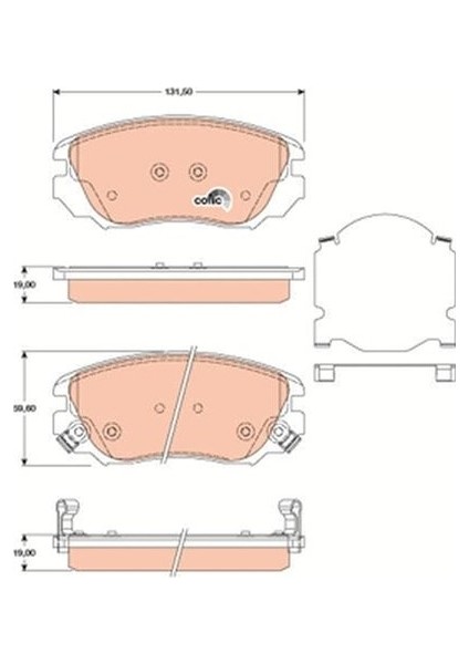 Fren Balatası Ön Ins 1,6 1,8 16"