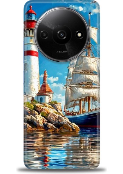 Xiaomi Redmi A3 4g 2024 Hd Baskılı Kılıf + Seramik Tam Kaplayan Ekran Koruyucu 239