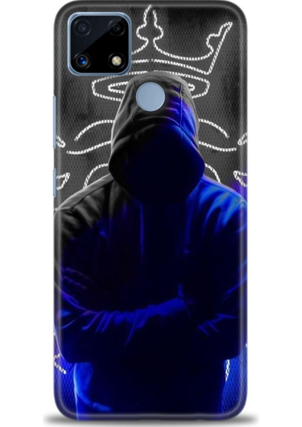 Realme C25S Kılıf Hd Baskılı Kılıf + Seramik Tam Kaplayan Ekran Koruyucu 357
