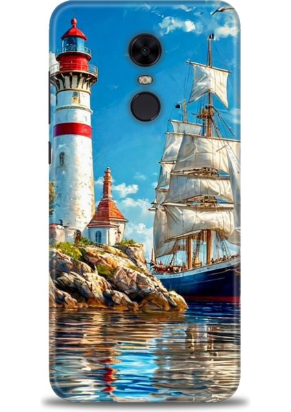 Xiaomi Redmi 5 Plus Kılıf Hd Baskılı Kılıf + Seramik Tam Kaplayan Ekran Koruyucu 239