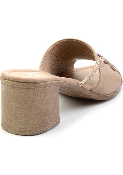 Bej Leather Kadın Terlik K04040012303 modelleri