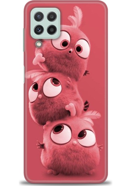 Samsung Galaxy A22 Hd Baskılı Kılıf + Seramik Tam Kaplayan Ekran Koruyucu 370