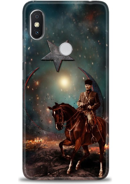 Xiaomi Redmi Note 6 Pro Hd Baskılı Kılıf + Seramik Tam Kaplayan Ekran Koruyucu 25