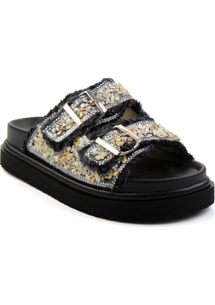 Siyah Kadın Terlik K04429320387 fiyatları