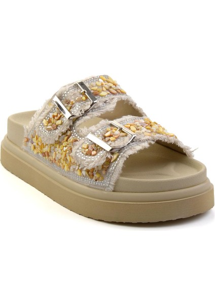 Bej Kadın Terlik K04429320387 fiyatları