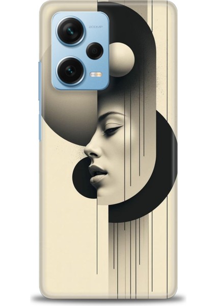 Xiaomi Redmi Note 12 Pro Plus Hd Baskılı Kılıf + Seramik Tam Kaplayan Ekran Koruyucu 149