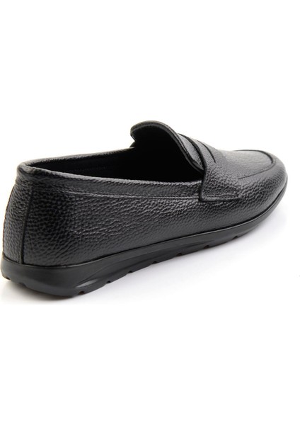 Siyah Leather Kadın Loafer Ayakkabı K01718110303 modelleri