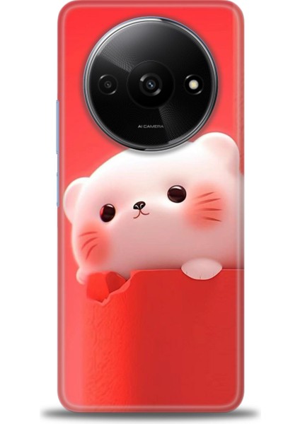 Xiaomi Redmi A3 4g 2024 Hd Baskılı Kılıf + Seramik Tam Kaplayan Ekran Koruyucu 75