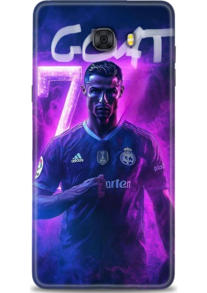 Samsung Galaxy C9 Pro Hd Baskılı Kılıf + Seramik Tam Kaplayan Ekran Koruyucu 9