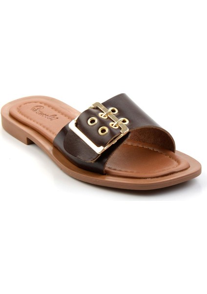 Kahve Leather Kadın Terlik K04826076403 fiyatları