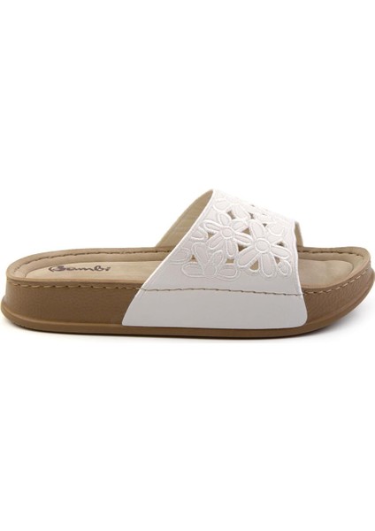 Beyaz Kadın Terlik K04099501309