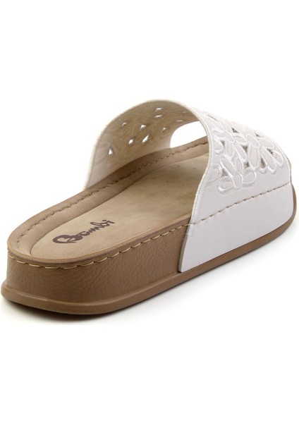 Beyaz Kadın Terlik K04099501309 modelleri