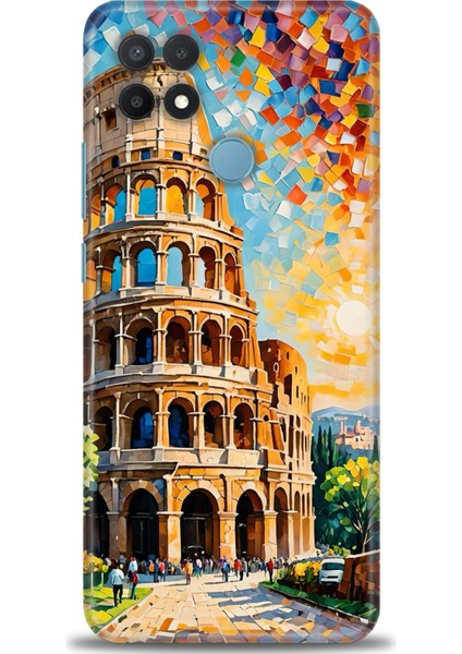 Oppo A15 Kılıf Hd Baskılı Kılıf + Seramik Tam Kaplayan Ekran Koruyucu 262