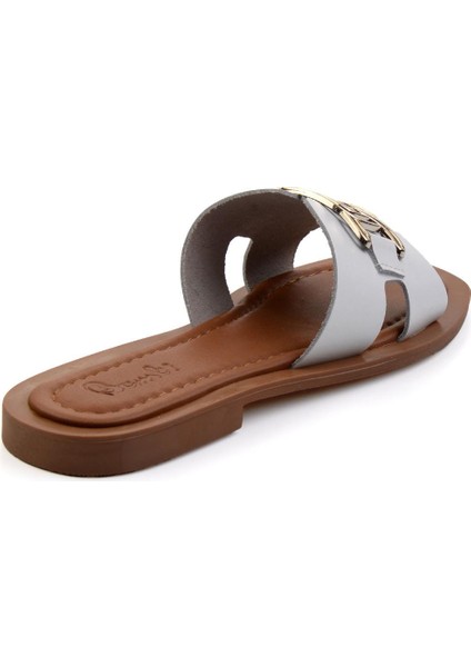 Beyaz Leather Kadın Terlik K04826053503 modelleri